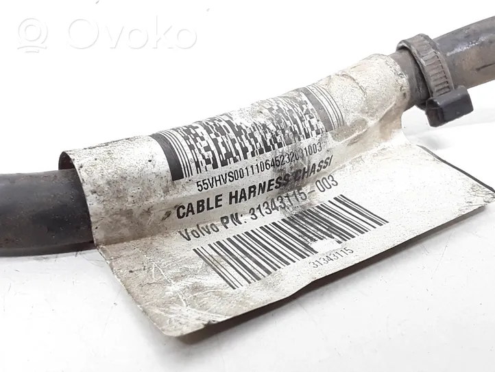 Volvo V60 Câble négatif masse batterie 31343115