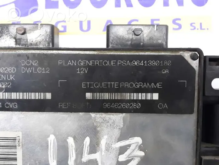 Peugeot Partner Calculateur moteur ECU 9646260280