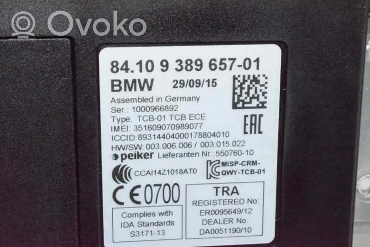 BMW X1 F48 F49 Puhelimen käyttöyksikkö/-moduuli 84109389657