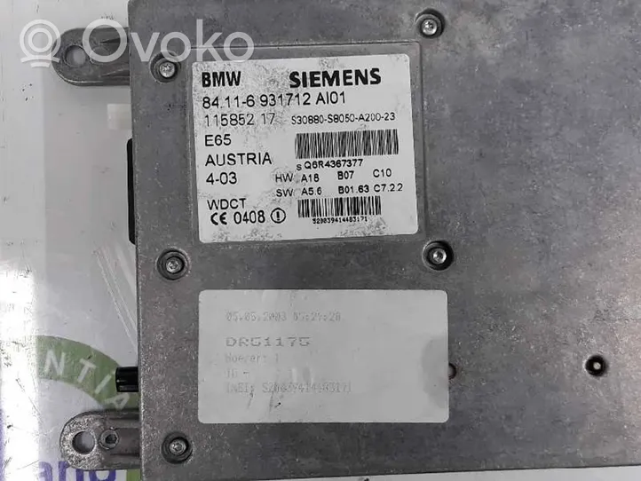 BMW 1 E81 E87 Telefono valdymo blokas 84116931712