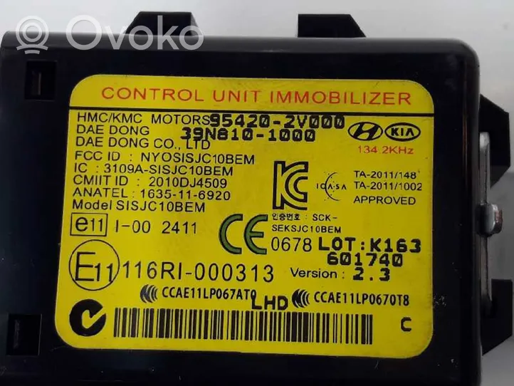 KIA Carens III Unité de commande dispositif d'immobilisation 954202V000