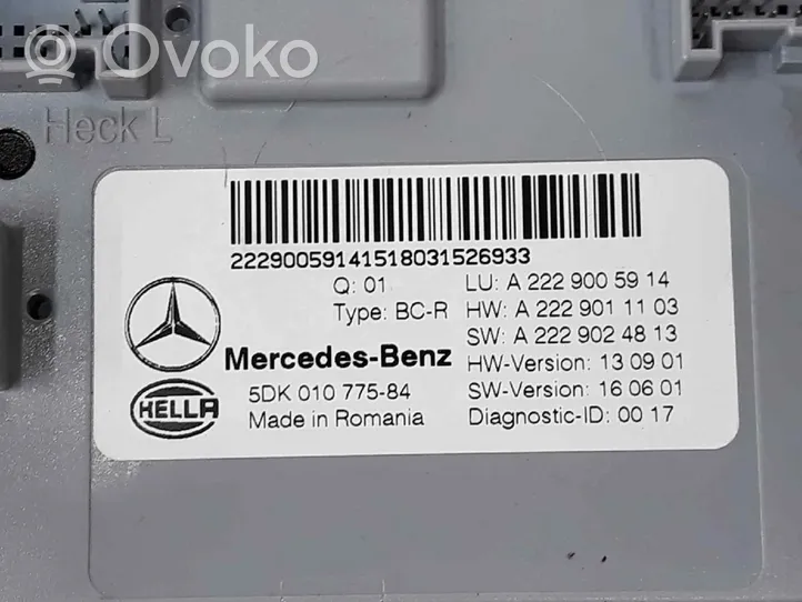 Mercedes-Benz C W205 Autres unités de commande / modules A2229005914