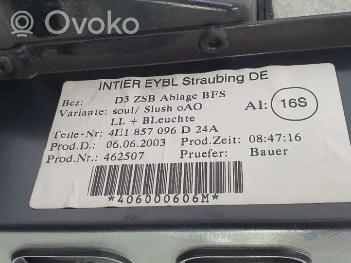 Audi A8 S8 D5 Schowek deski rozdzielczej 4E0857096D