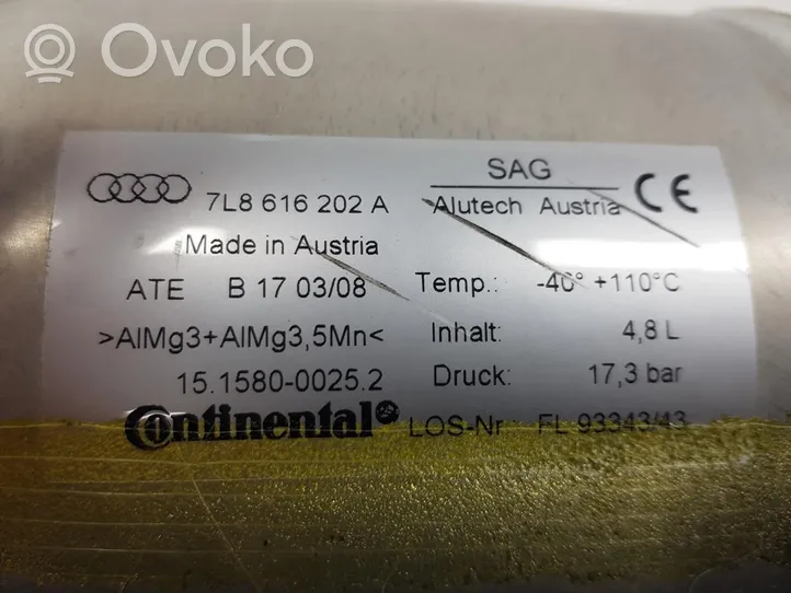 Audi Q7 4M Accumulateur de pression de réservoir suspension pneumatique 7L8616202A