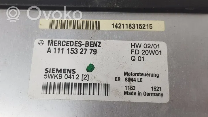 Mercedes-Benz C W203 Variklio valdymo blokas A1111532779