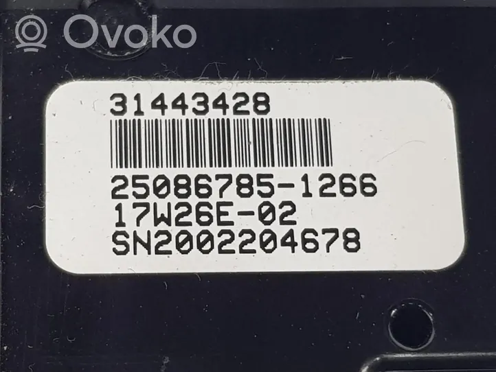 Volvo XC60 Interruttore/pulsante di controllo multifunzione 31443428