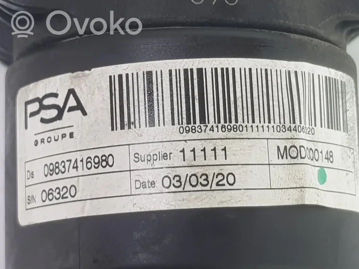 Opel Corsa F Takaiskunvaimennin kierrejousella 9837416980
