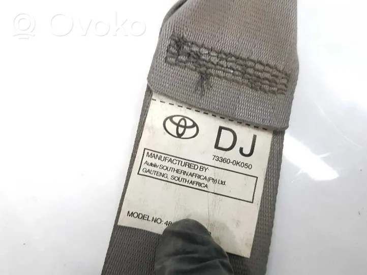 Toyota Hilux (AN10, AN20, AN30) Ceinture de sécurité arrière 733600K050