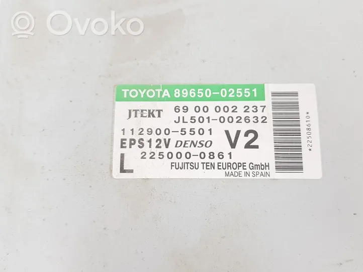 Toyota Auris E210 Centralina/modulo del motore 8965002551