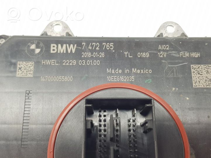 BMW X3 G01 Sterownik / moduł świateł Xenon 63117472765