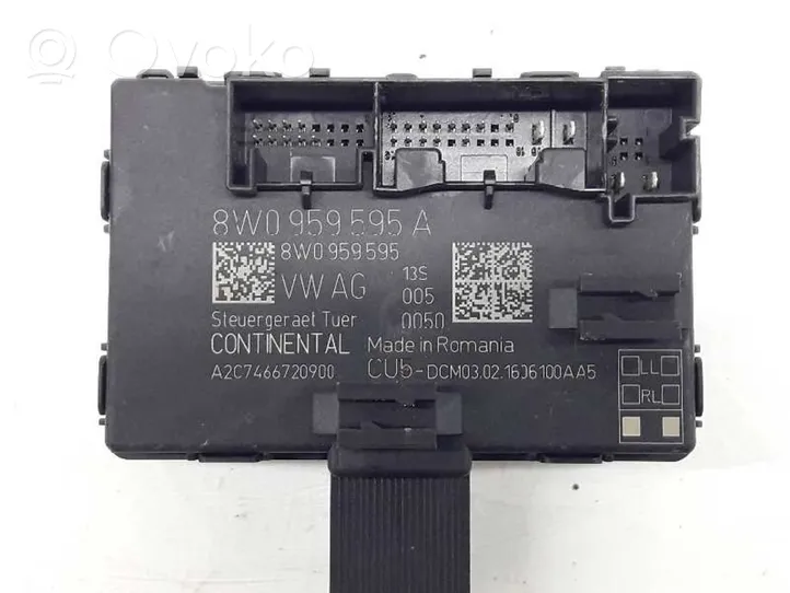 Audi A4 Allroad Sterownik / Moduł centralnego zamka 8W0959595A