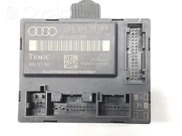 Audi A6 Allroad C6 Unité de commande / module de verrouillage centralisé porte 4F0959793P