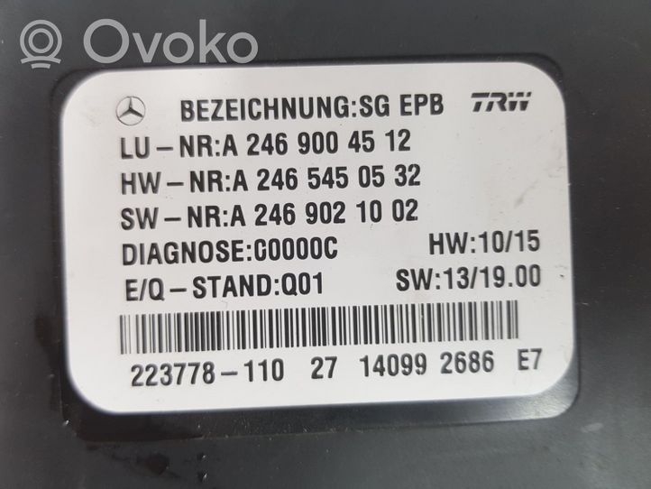 Mercedes-Benz ML AMG W166 Muut ohjainlaitteet/moduulit A2469004512