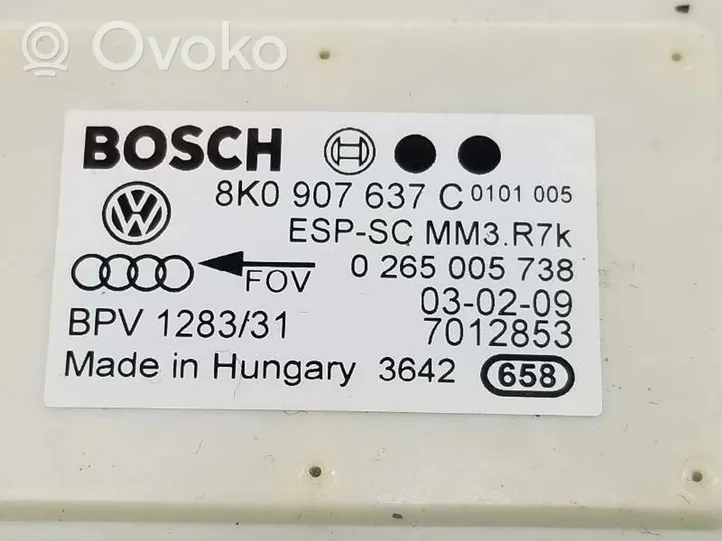 Audi A5 Czujnik przyspieszenia ESP 8K0907637C