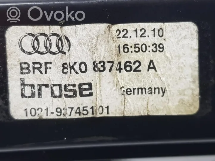 Audi A4 S4 B8 8K Alzacristalli elettrico della portiera anteriore 8K0837462A