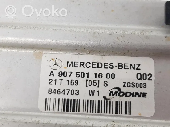 Mercedes-Benz Sprinter W906 Chłodnica powietrza doładowującego / Intercooler A9075011600