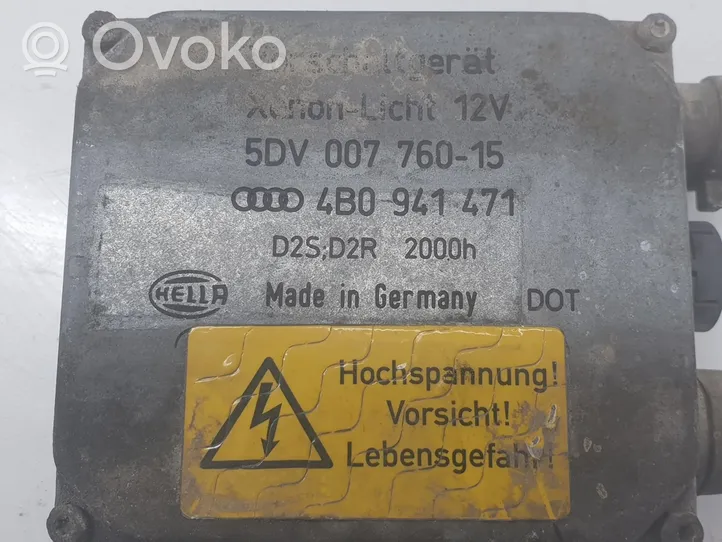 Audi A6 Allroad C5 Xenon-valojen ohjainlaite/moduuli 4B0941471