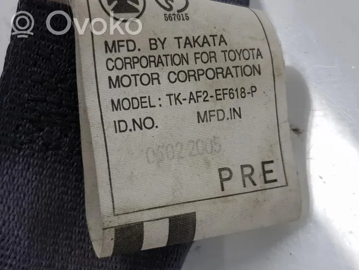 Toyota Land Cruiser (J120) Klamra przedniego pasa bezpieczeństwa 567015