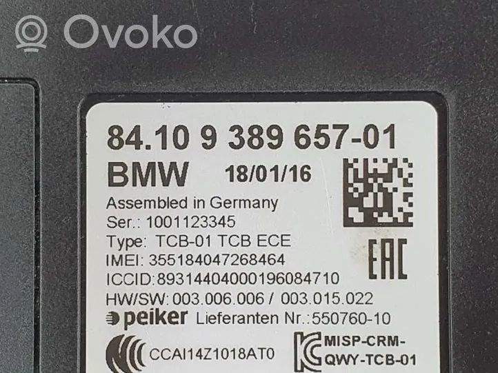 BMW 4 F36 Gran coupe Sterownik / Moduł sterujący telefonem 84109389657