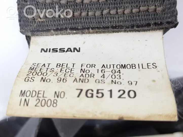 Nissan NP300 Ceinture de sécurité arrière centrale (siège) 88854EB40C