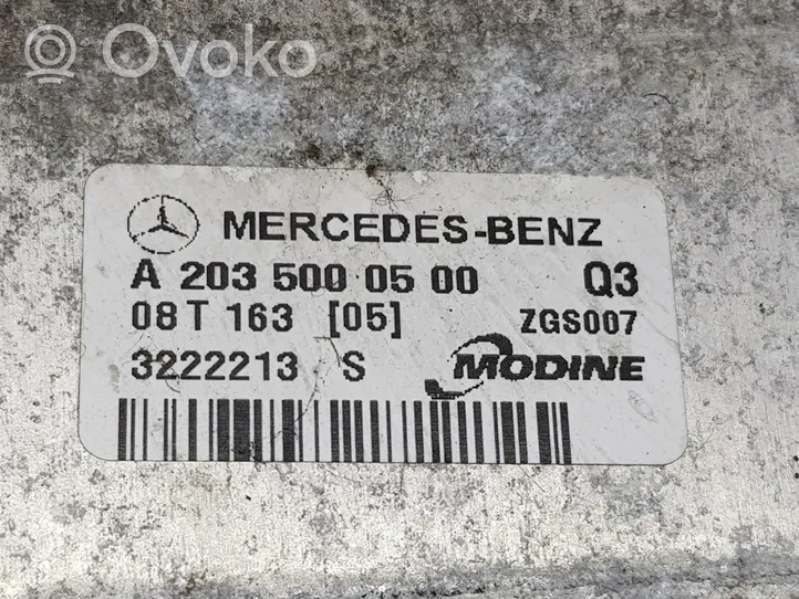 Mercedes-Benz CLC CL203 Radiatore intercooler A2035000500