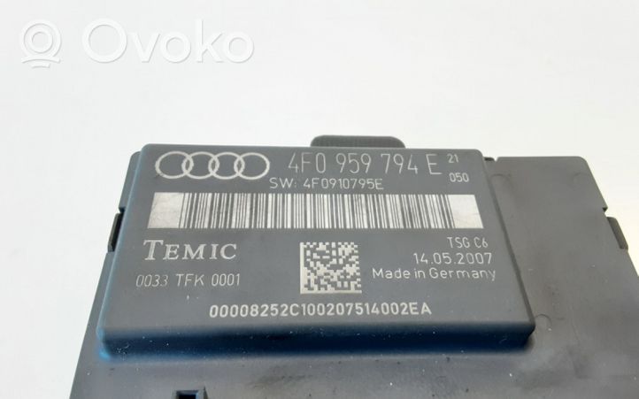 Audi A6 S6 C6 4F Sterownik / Moduł drzwi 4F0959794E