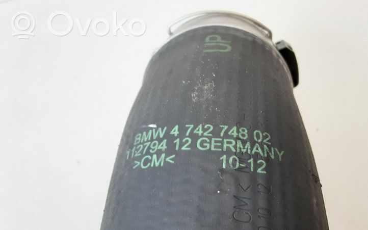 BMW 3 F30 F35 F31 Tube d'admission de tuyau de refroidisseur intermédiaire 474274802