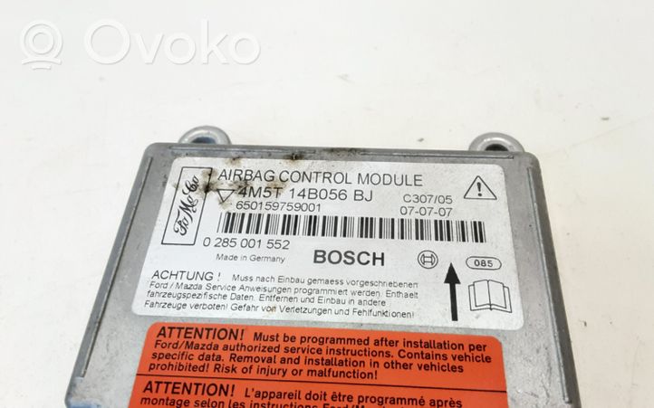 Ford Focus Oro pagalvių valdymo blokas 4M5T14B056BJ