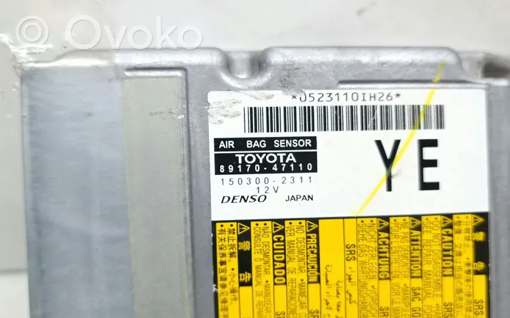 Toyota Prius (XW30) Sterownik / Moduł Airbag 8917047110