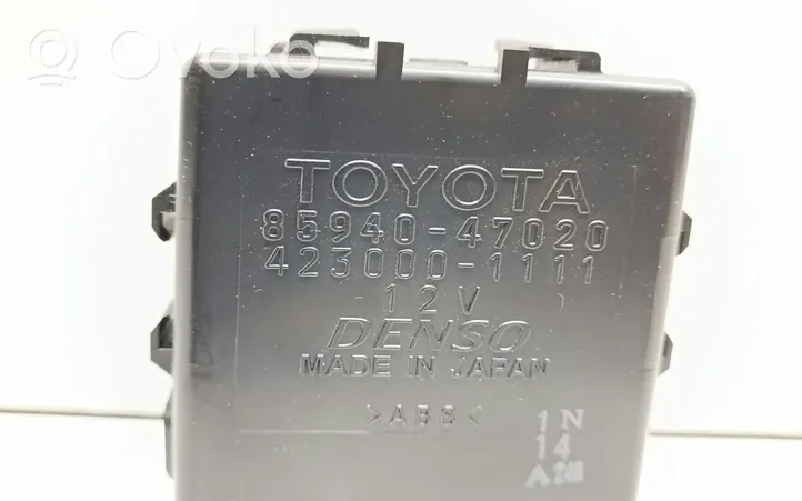 Toyota Prius (XW30) Moduł / Przekaźnik wycieraczek 8594047020