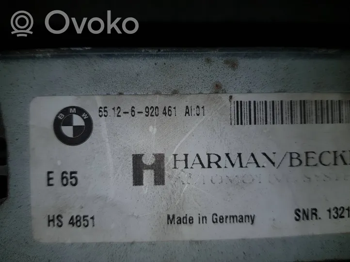 BMW 7 E65 E66 Amplificateur de son 65126920461