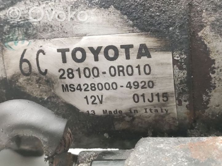Toyota Corolla Verso E121 Käynnistysmoottori 281000R010