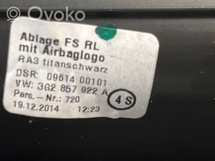 Volkswagen PASSAT B8 Compartimiento/consola central del panel 3G2857922A