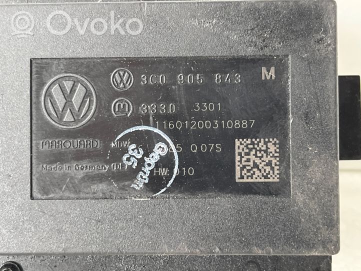 Volkswagen PASSAT B6 Przekaźnik blokady zapłonu 3C0905843