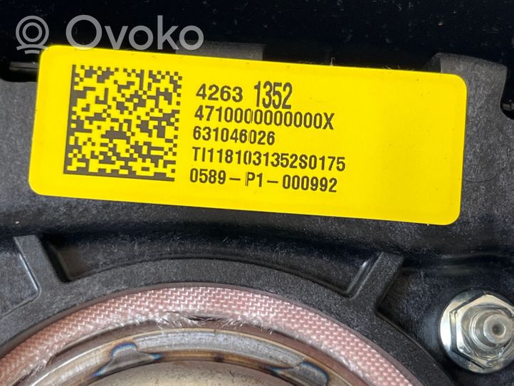 Opel Mokka X Ohjauspyörän turvatyyny 631046026