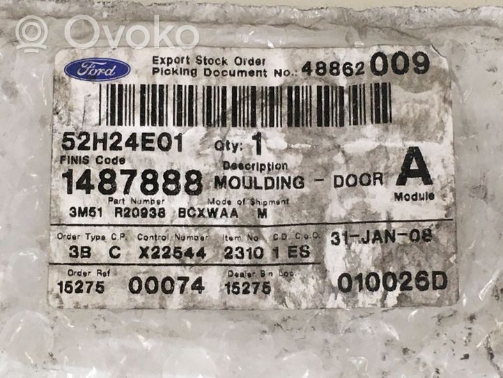 Ford Focus Apdaila priekinių durų (moldingas) 3M51R20938