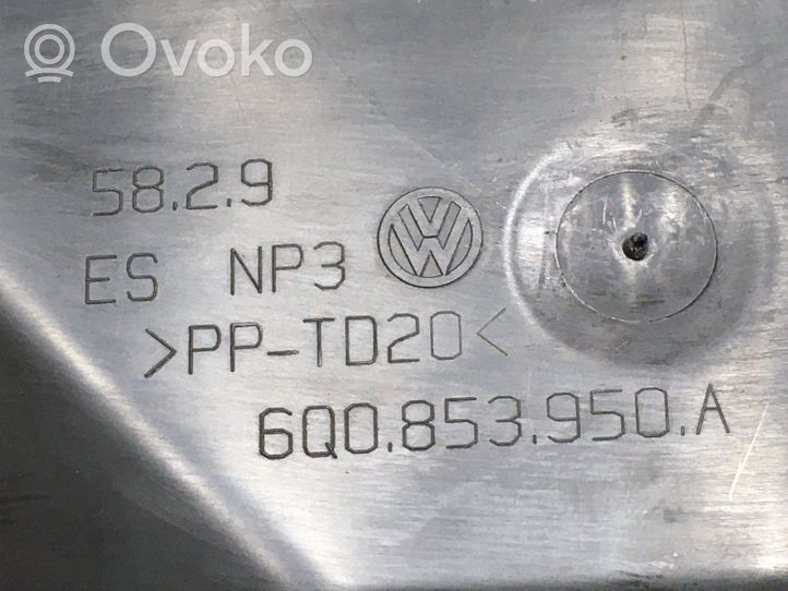 Volkswagen Polo IV 9N3 Front fog light trim/grill 6Q0853950A