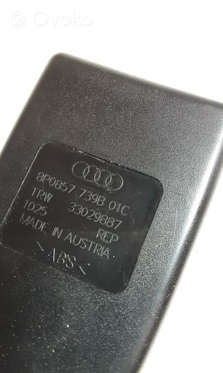 Audi A3 S3 A3 Sportback 8P Klamra środkowego pasa bezpieczeństwa fotela tylnego 8P0857739B