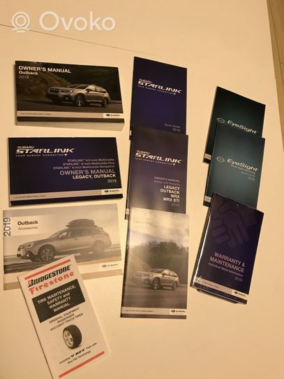 Subaru Outback (BS) Carnet d'entretien d'une voiture 