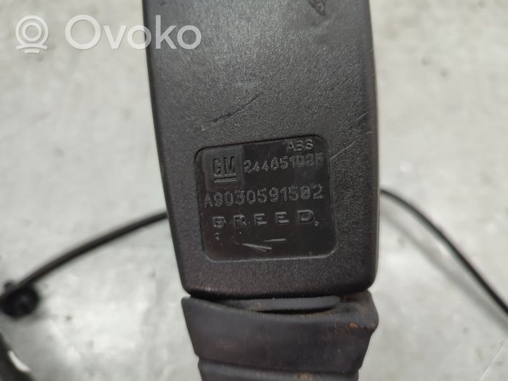 Opel Signum Klamra tylnego pasa bezpieczeństwa 24465102F