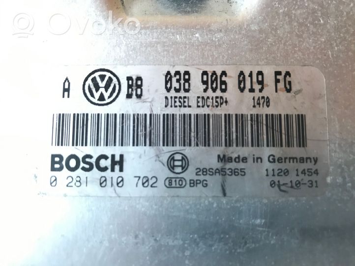 Volkswagen Golf IV Unidad de control/módulo del motor 038906019FG