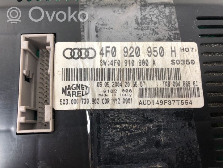 Audi A6 S6 C6 4F Tachimetro (quadro strumenti) 4F0920950H