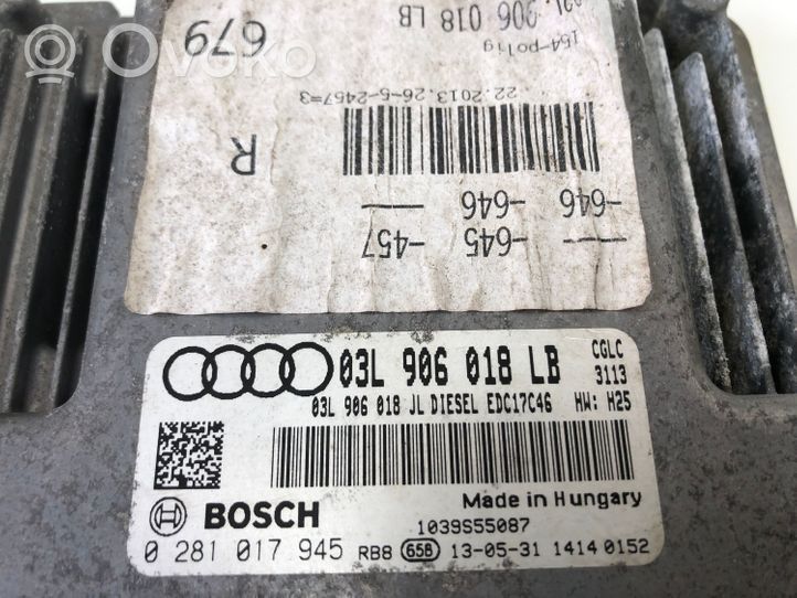 Audi A6 S6 C7 4G Dzinēja vadības bloks 03L906018LB