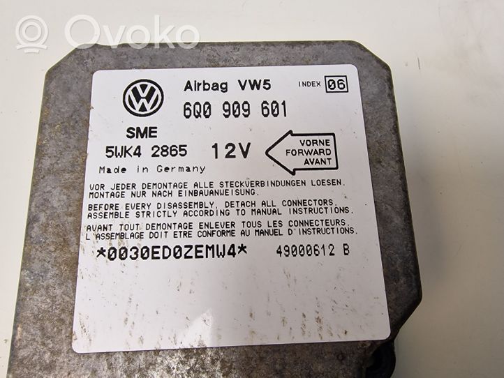 Volkswagen Lupo Airbag control unit/module 6Q0909601