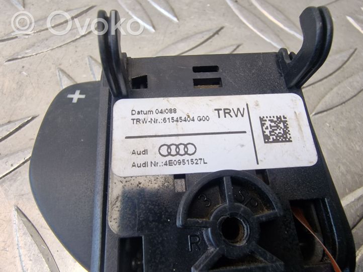 Audi A8 S8 D3 4E Ohjauspyörän painikkeet/kytkimet 4E0951527L