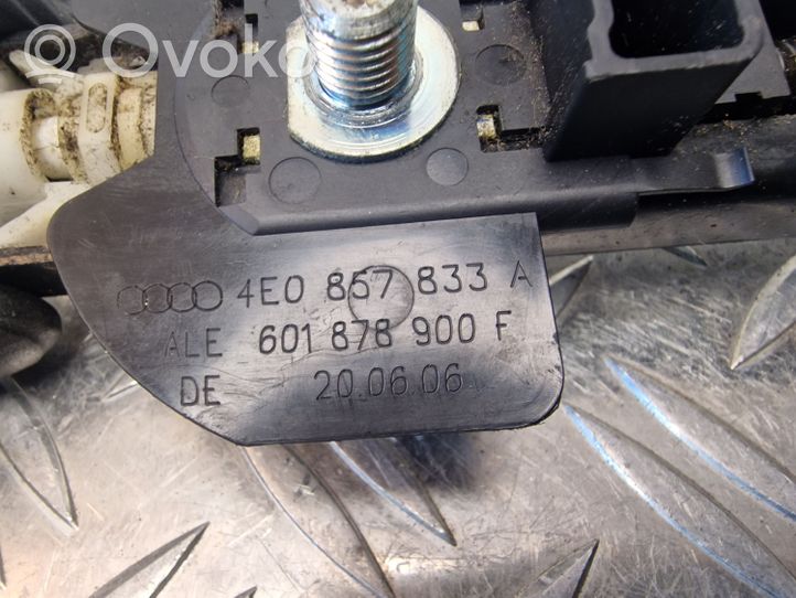 Audi A8 S8 D3 4E Réglage de la hauteur de la ceinture de sécurité 4E0857833A