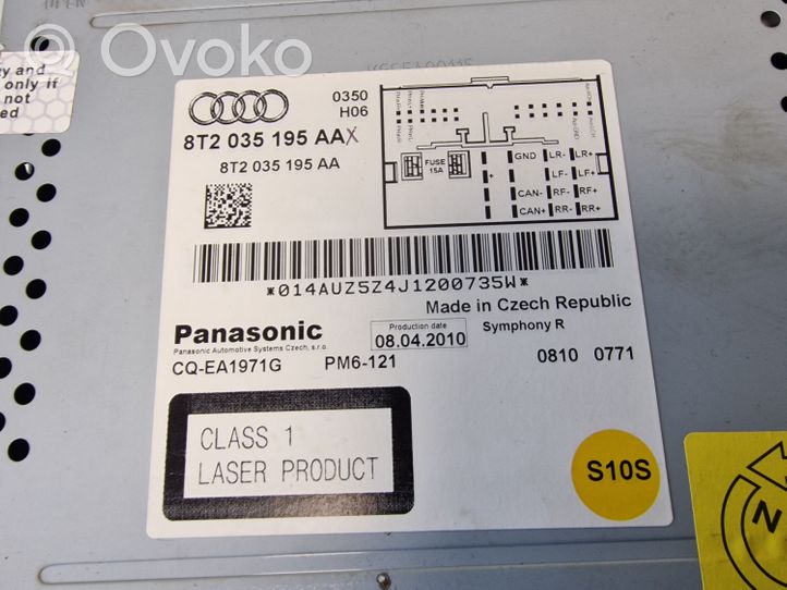 Audi A4 S4 B8 8K Radio/CD/DVD/GPS-pääyksikkö 8T2035195