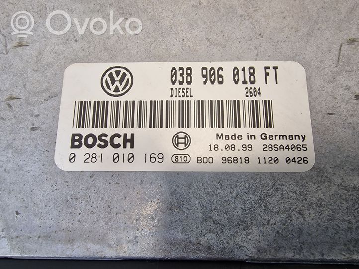 Volkswagen PASSAT B5 Calculateur moteur ECU 038906018FT
