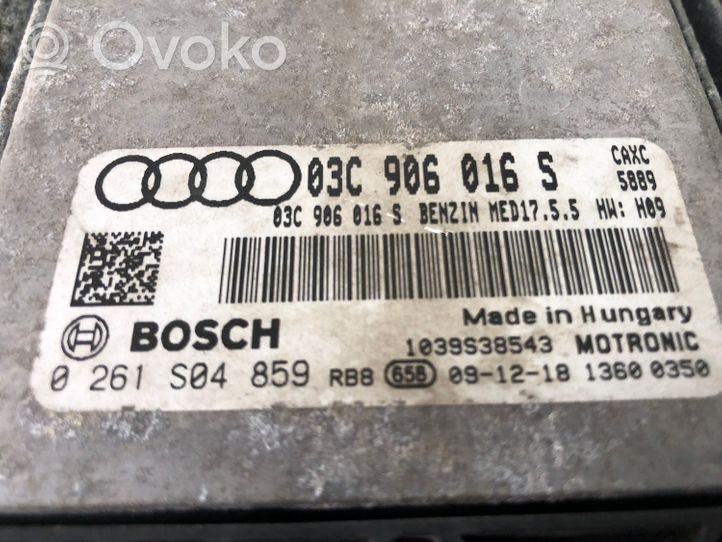 Audi A3 S3 A3 Sportback 8P Moottorin ohjainlaite/moduuli 03C906016S