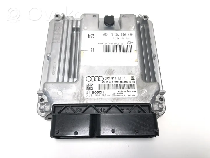 Audi A6 S6 C6 4F Moottorin ohjainlaite/moduuli 4F7910401L